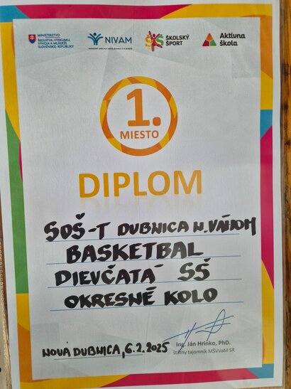 Okresné kolo v basketbale 2025 v kategórii dievčat