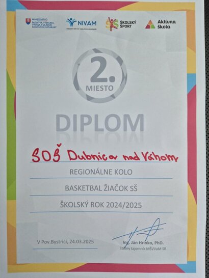 Basketbal - regionálne kolo 2025