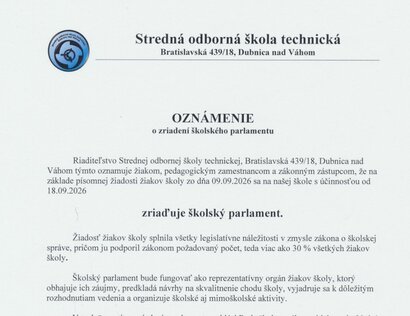 Školský parlament