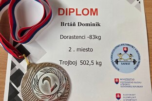 Zväčšiť fotografiu - Úspech nášho žiaka na majstrovstvách slovenska
