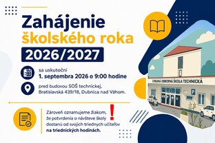 Zväčšiť fotografiu - Zahájenie školského roka 2026/2027