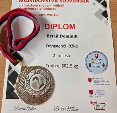  Úspech nášho žiaka na Majstrovstvách Slovenska