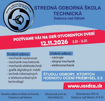 Deň otvorených dverí - pozvánka