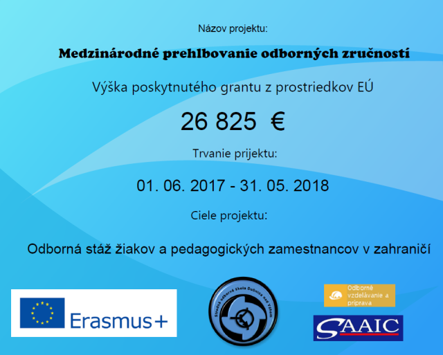 info o projekte erasmus 2018 staz
